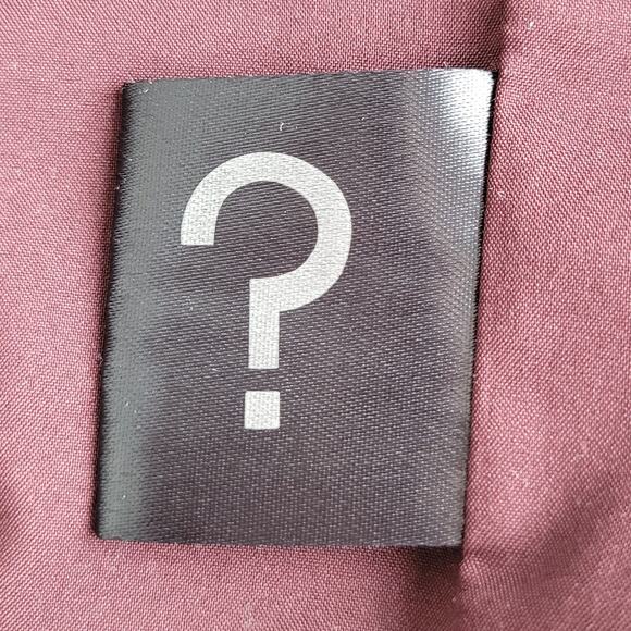 VEDA 100% Lamb Leather Cropped Moto Jacket Size M Burgundy Edgy Indie Rebel Chic - Picture 10 of 13